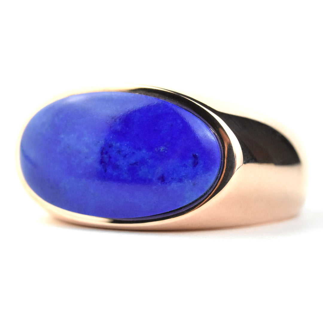 Milky Way Lapis Ring in 14K Rose Gold - Goldmakers Fine Jewelry
