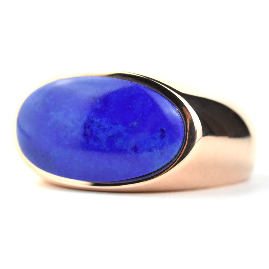 Milky Way Lapis Ring in 14K Rose Gold - Goldmakers Fine Jewelry