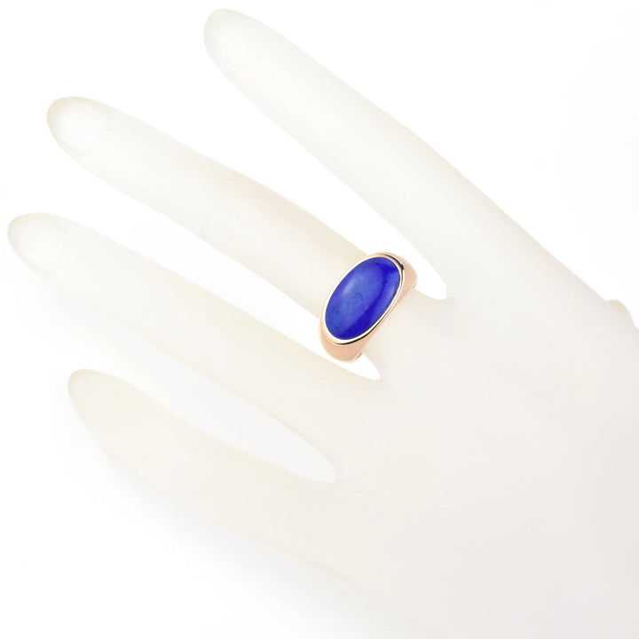 Milky Way Lapis Ring in 14K Rose Gold - Goldmakers Fine Jewelry