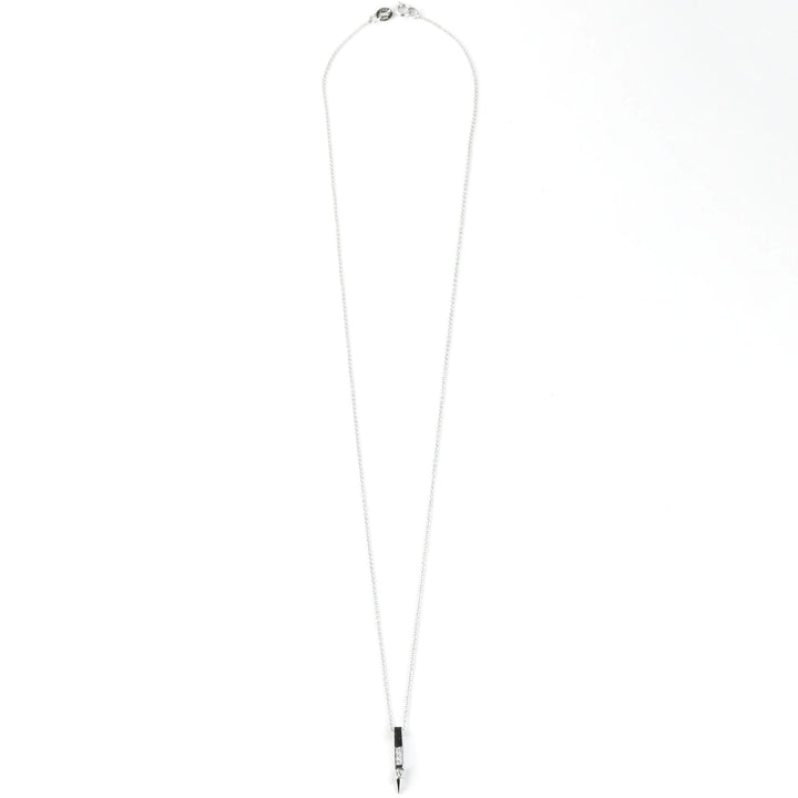 Spiked Diamond Necklace in 14k White Gold - Goldmakers Fine Jewelry