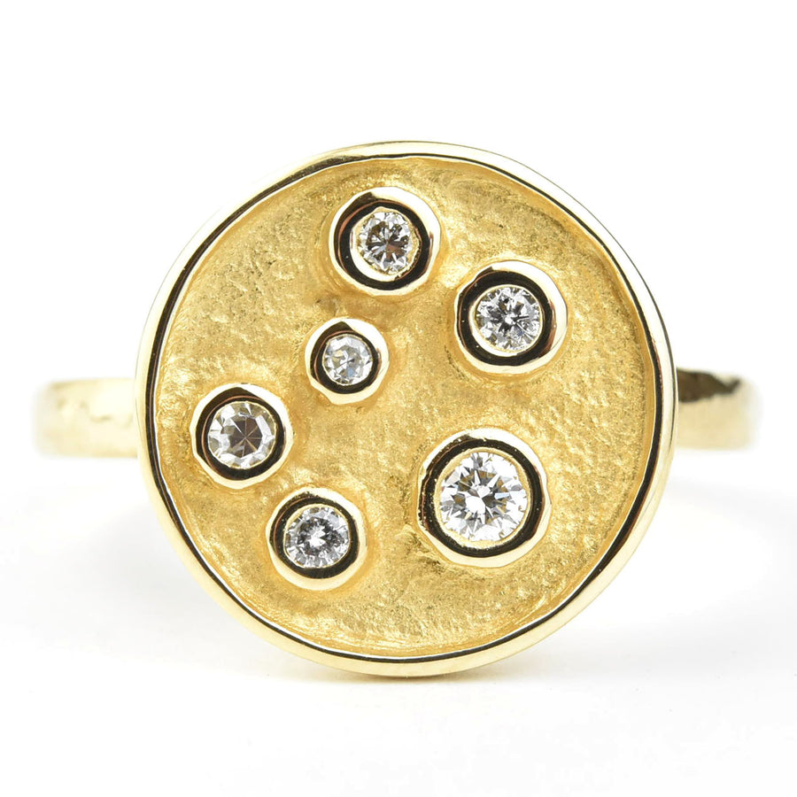 Starry Night Diamond Ring in 14k Gold - Goldmakers Fine Jewelry