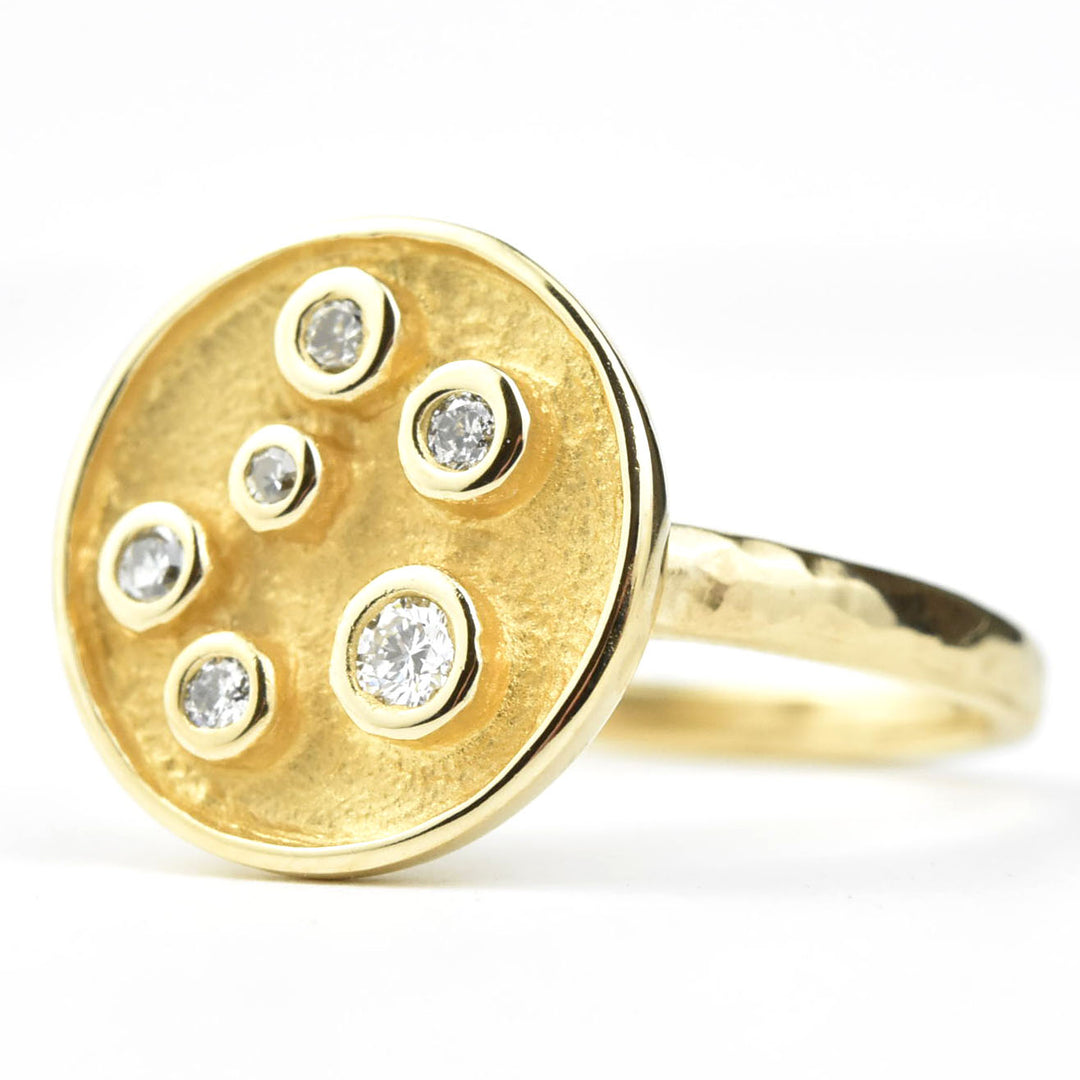 Starry Night Diamond Ring in 14k Gold - Goldmakers Fine Jewelry