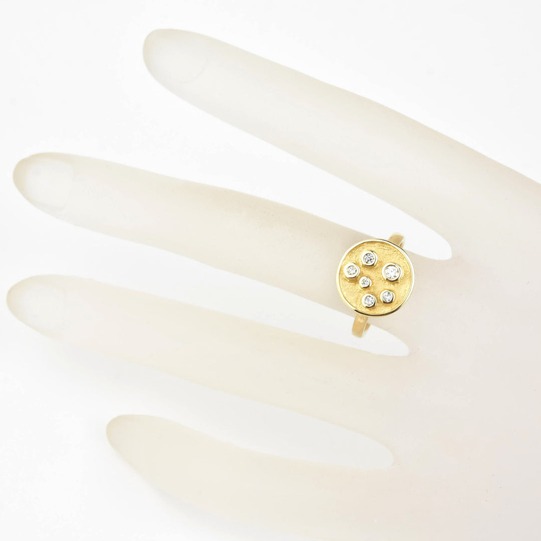 Starry Night Diamond Ring in 14k Gold - Goldmakers Fine Jewelry