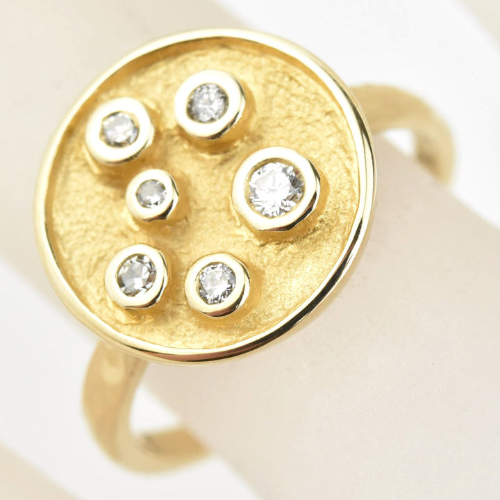Starry Night Diamond Ring in 14k Gold - Goldmakers Fine Jewelry