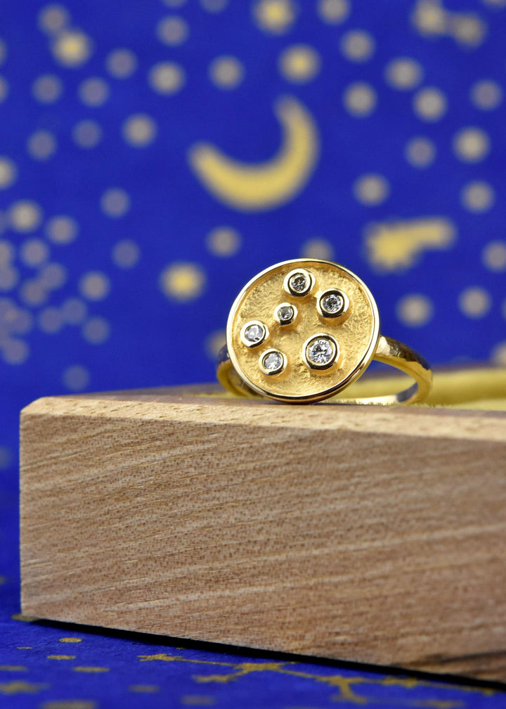 Starry Night Diamond Ring in 14k Gold - Goldmakers Fine Jewelry