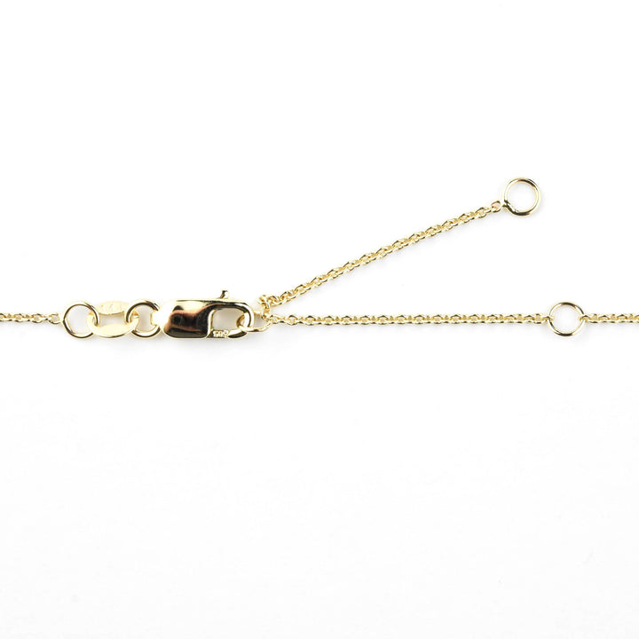 Peridot and Diamond Halo Necklace 14k Gold - Goldmakers Fine Jewelry