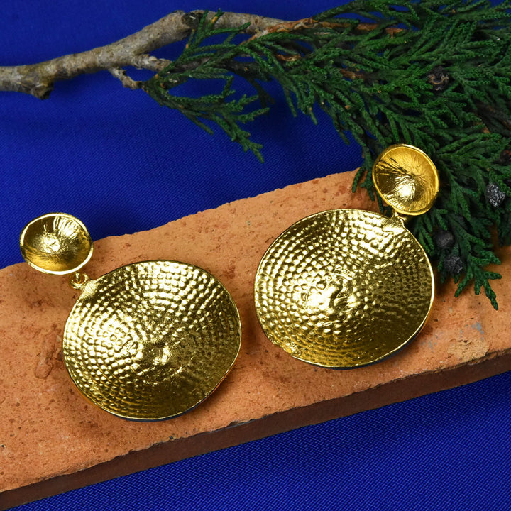 Statement Double Disc Earrings - Goldmakers Fine Jewelry