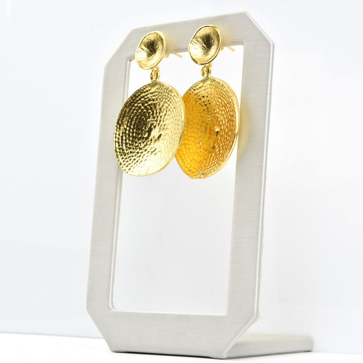 Statement Double Disc Earrings - Goldmakers Fine Jewelry