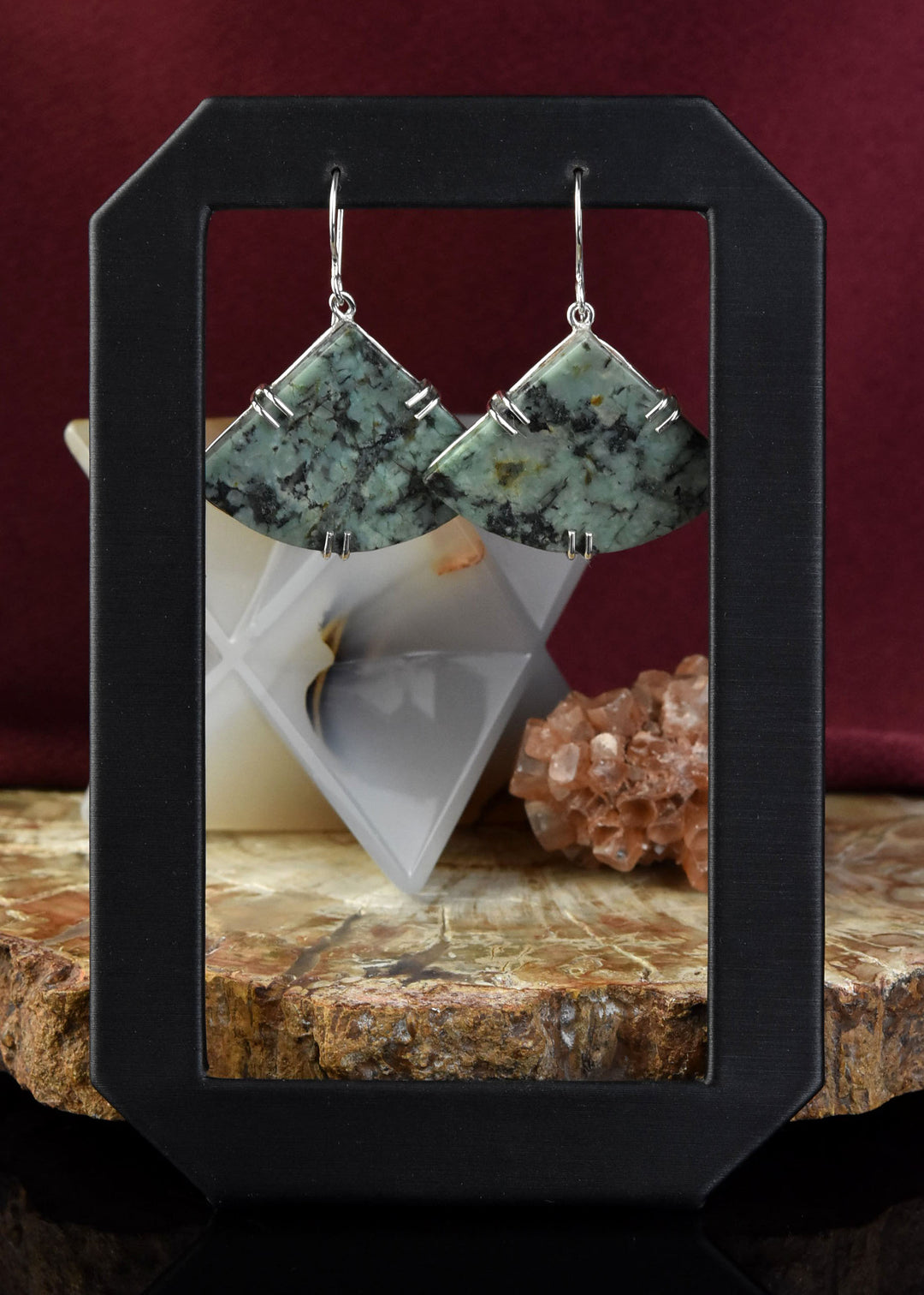 Trinity Earrings in African Turquoise