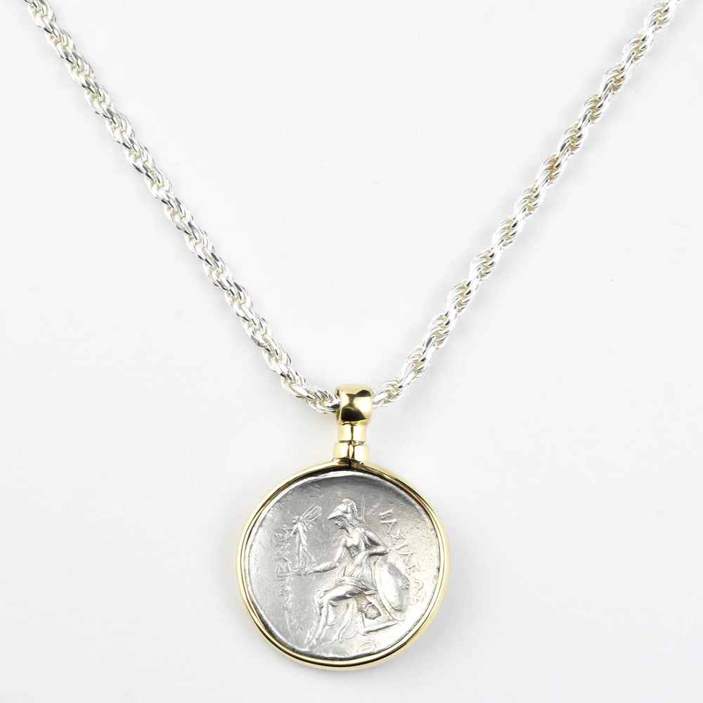 Ancient Alexander the Great Coin Necklace - Goldmakers Fine Jewelry