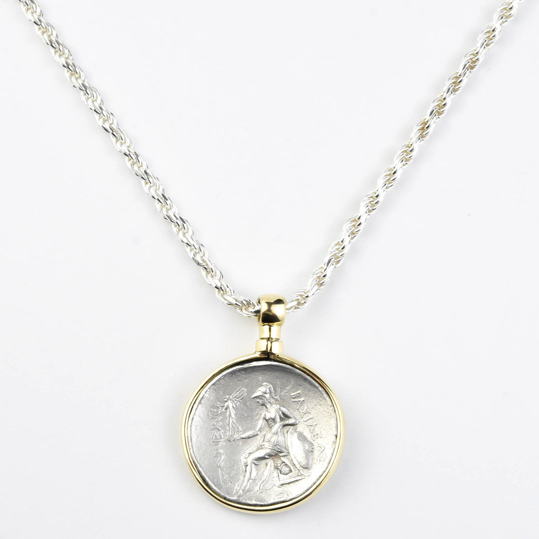 Ancient Alexander the Great Coin Necklace - Goldmakers Fine Jewelry