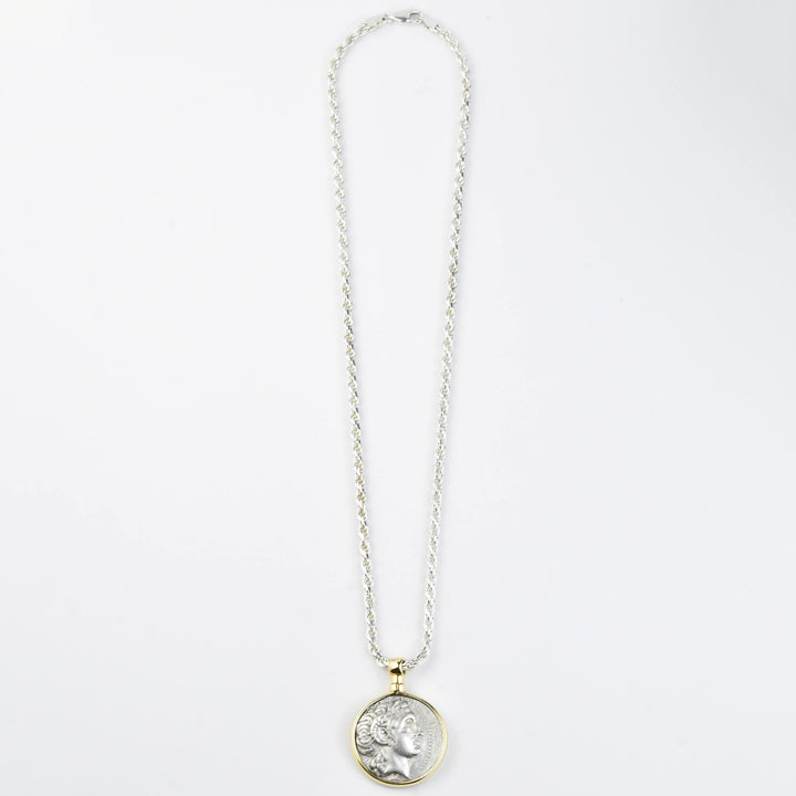 Ancient Alexander the Great Coin Necklace - Goldmakers Fine Jewelry