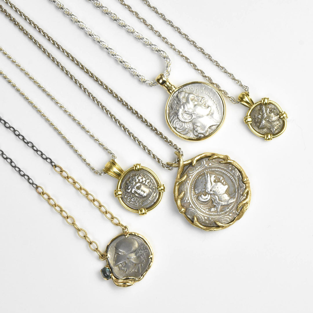 Ancient Alexander the Great Coin Necklace - Goldmakers Fine Jewelry