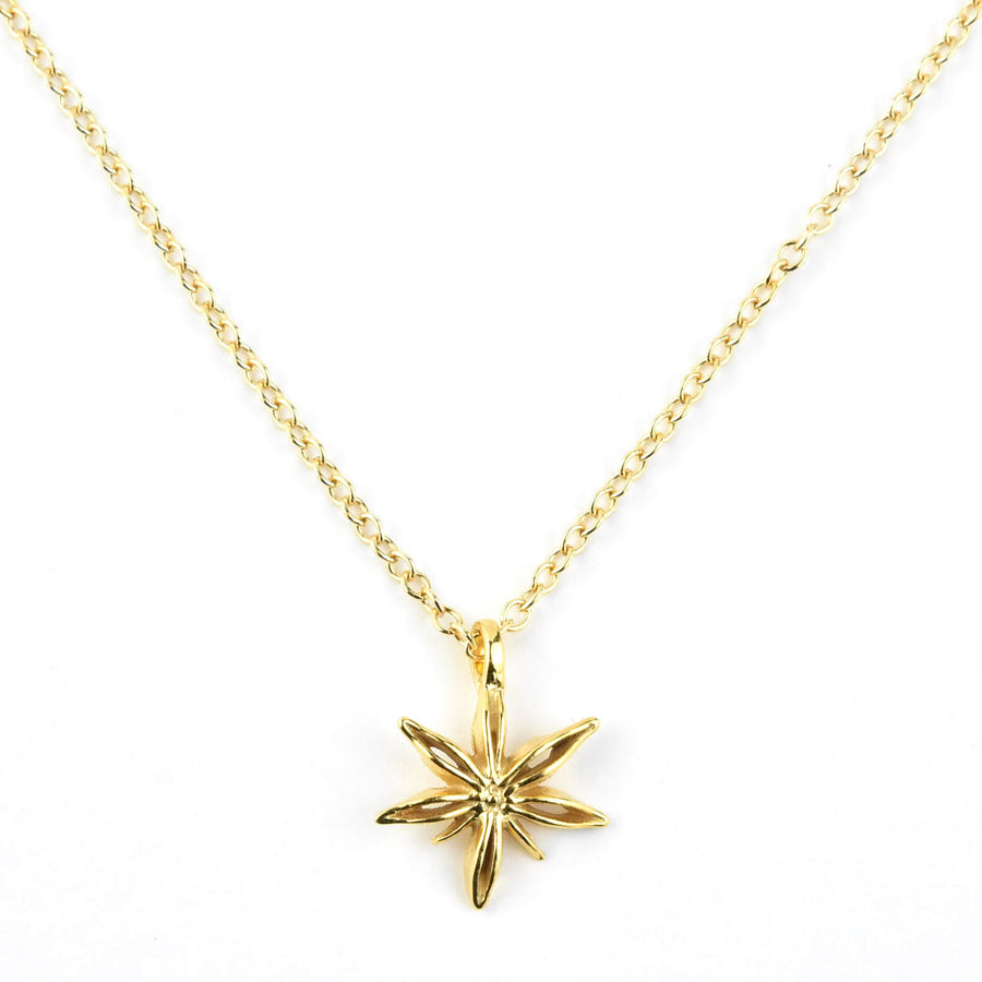 Mini Star Anise Necklace - Goldmakers Fine Jewelry