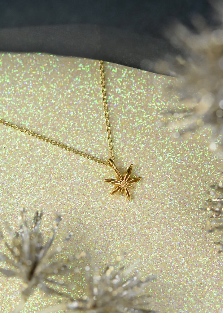 Mini Star Anise Necklace - Goldmakers Fine Jewelry