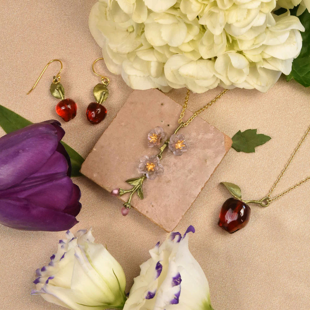Delicious Apple Earrings - Goldmakers Fine Jewelry