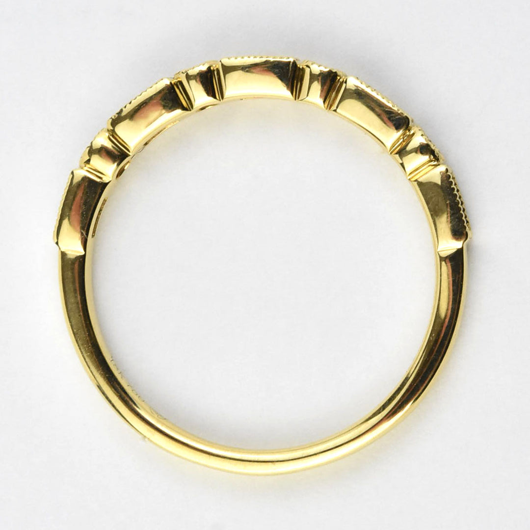 Baguette Diamond Band in 18k Yellow Gold - Goldmakers Fine Jewelry