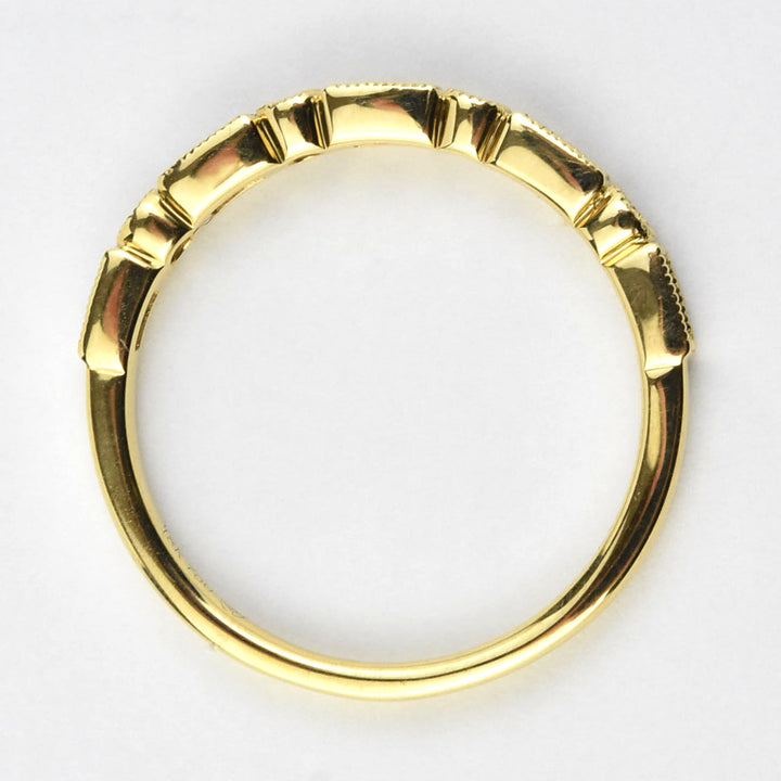 Baguette Diamond Band in 18k Yellow Gold - Goldmakers Fine Jewelry