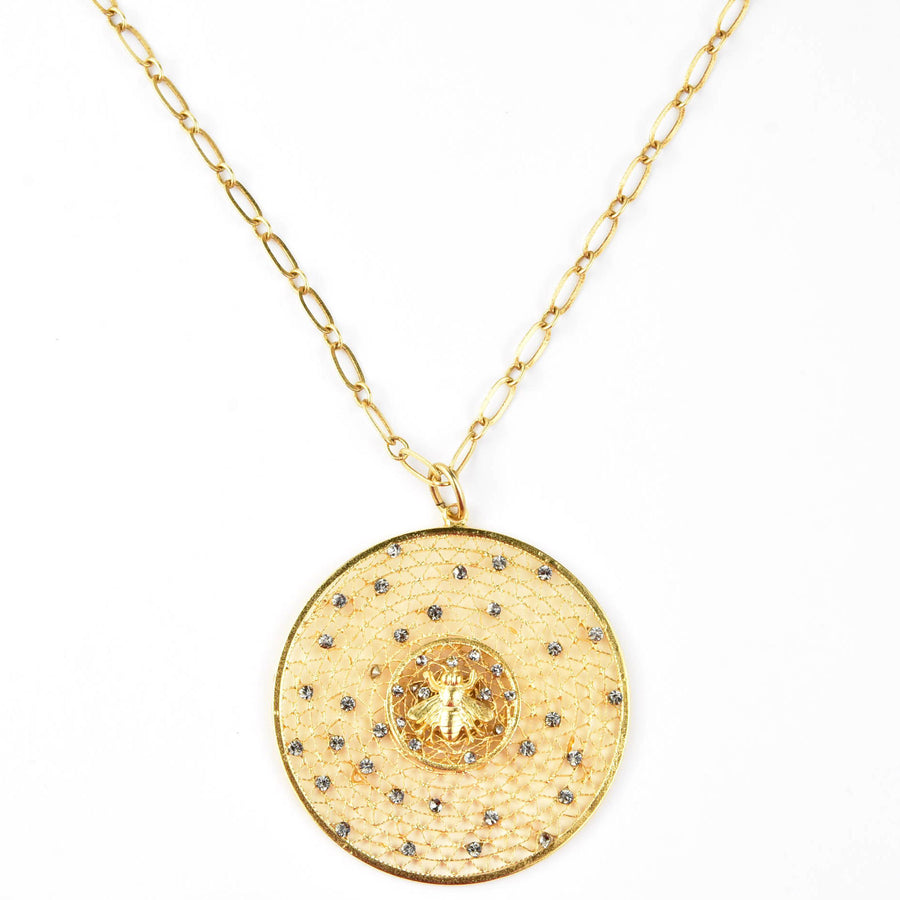 Bee Hive Medallion - Goldmakers Fine Jewelry