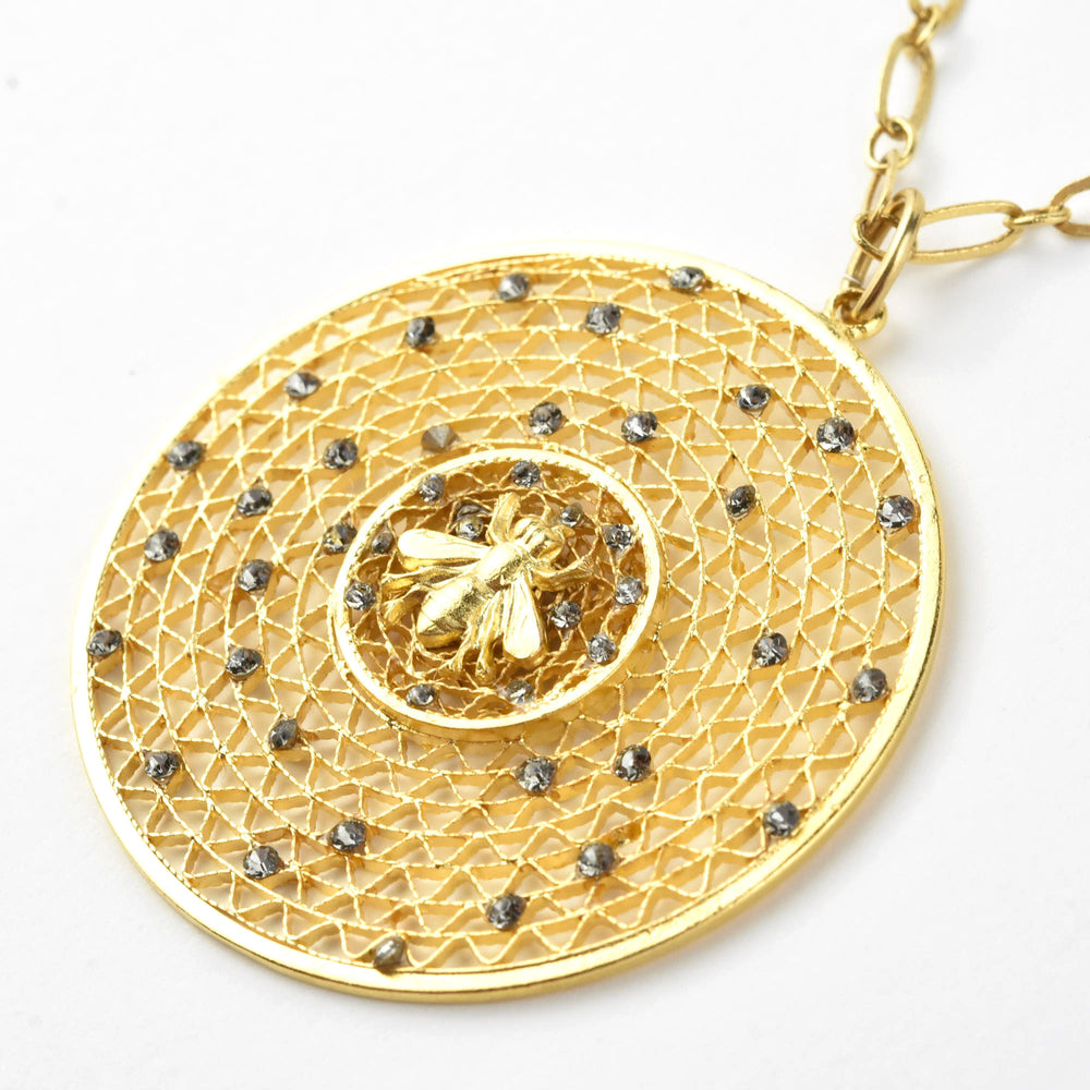 Bee Hive Medallion - Goldmakers Fine Jewelry