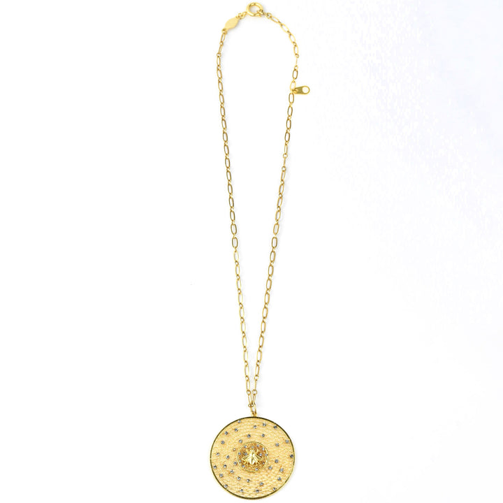 Bee Hive Medallion - Goldmakers Fine Jewelry