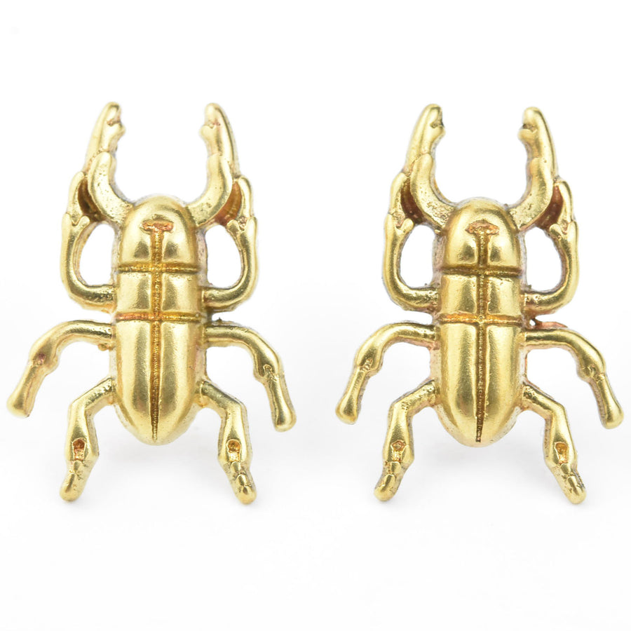Wee Beetle Studs - Goldmakers Fine Jewelry