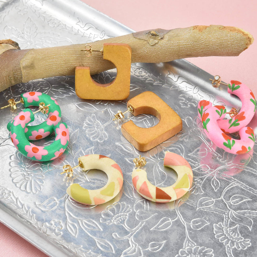 Square Mini Hoop - Goldmakers Fine Jewelry