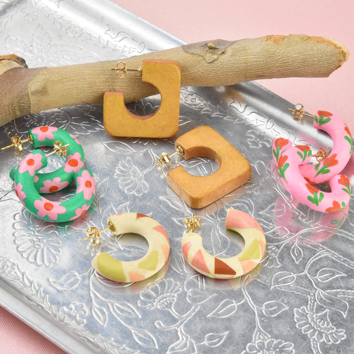 Square Mini Hoop - Goldmakers Fine Jewelry