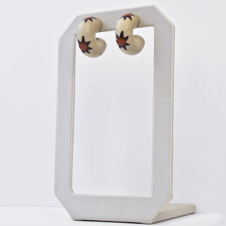 Sun Chunk Mini Hoop - Goldmakers Fine Jewelry