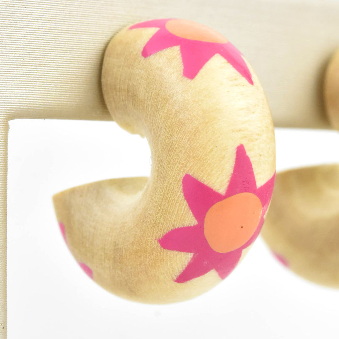 Sunrise Chunk Mini Hoop - Goldmakers Fine Jewelry