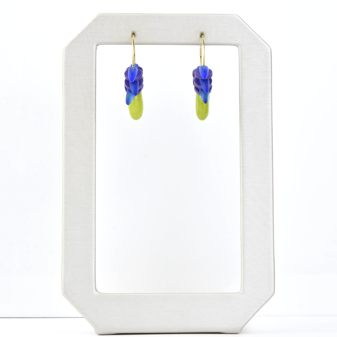 Blue, Green and Purple Mini Hoops - Goldmakers Fine Jewelry