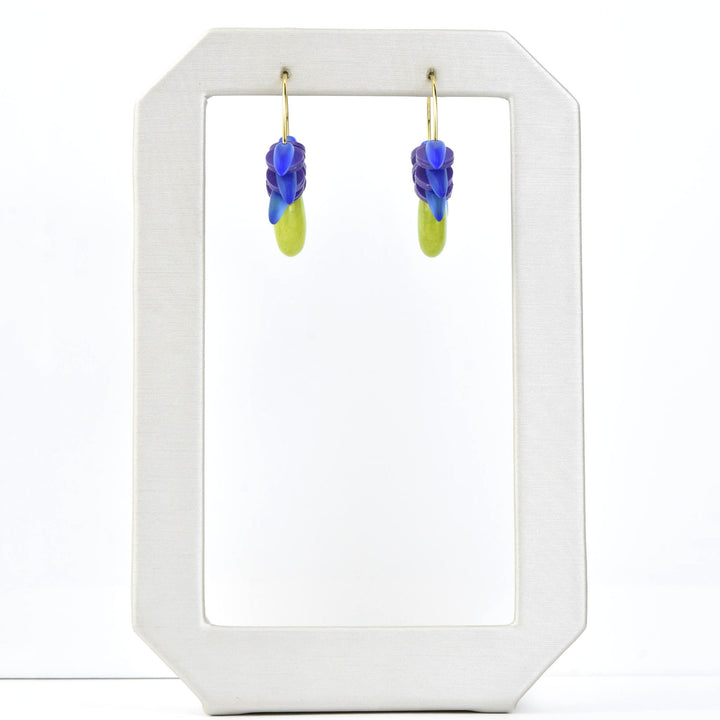 Blue, Green and Purple Mini Hoops - Goldmakers Fine Jewelry