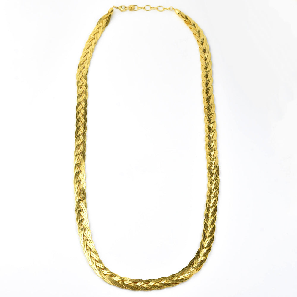 Braided Herringbone Chain - Goldmakers Fine Jewelry