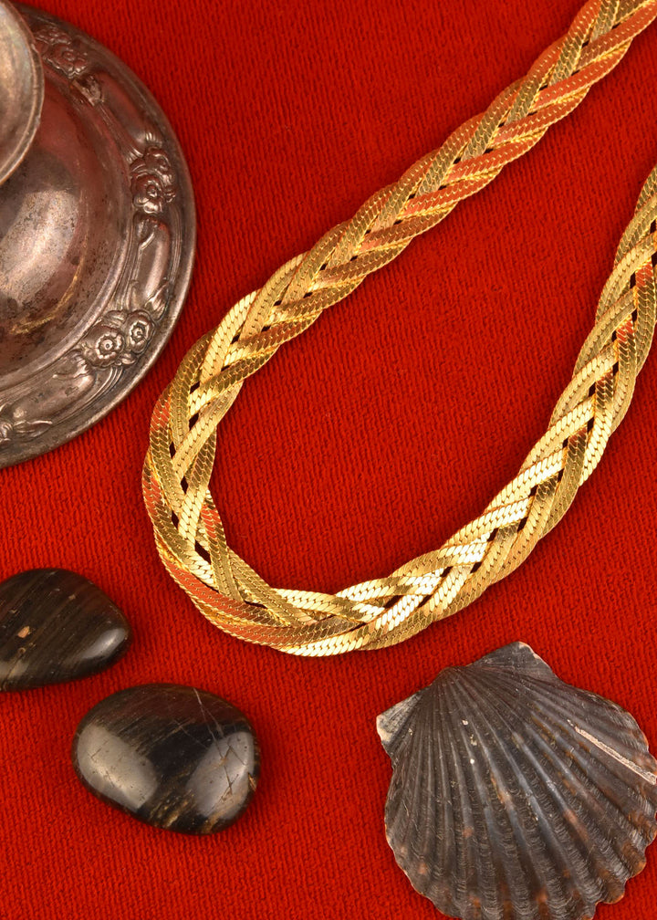 Braided Herringbone Chain - Goldmakers Fine Jewelry
