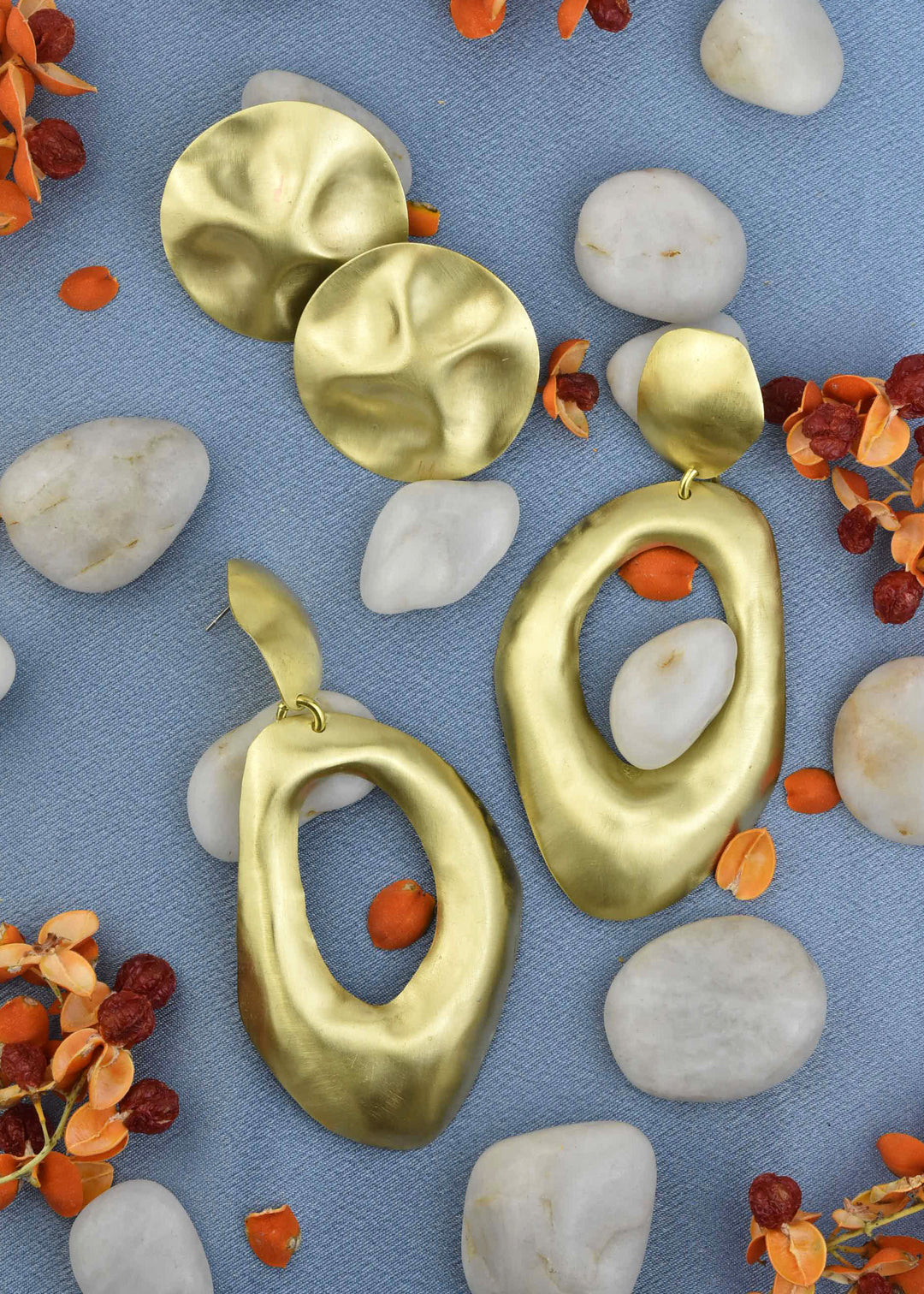 Crumpled Studs - Goldmakers Fine Jewelry