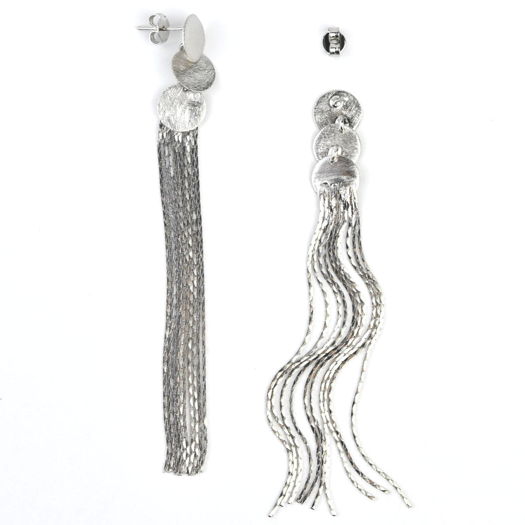 Metallic Tassel Earrings - Goldmakers Fine Jewelry