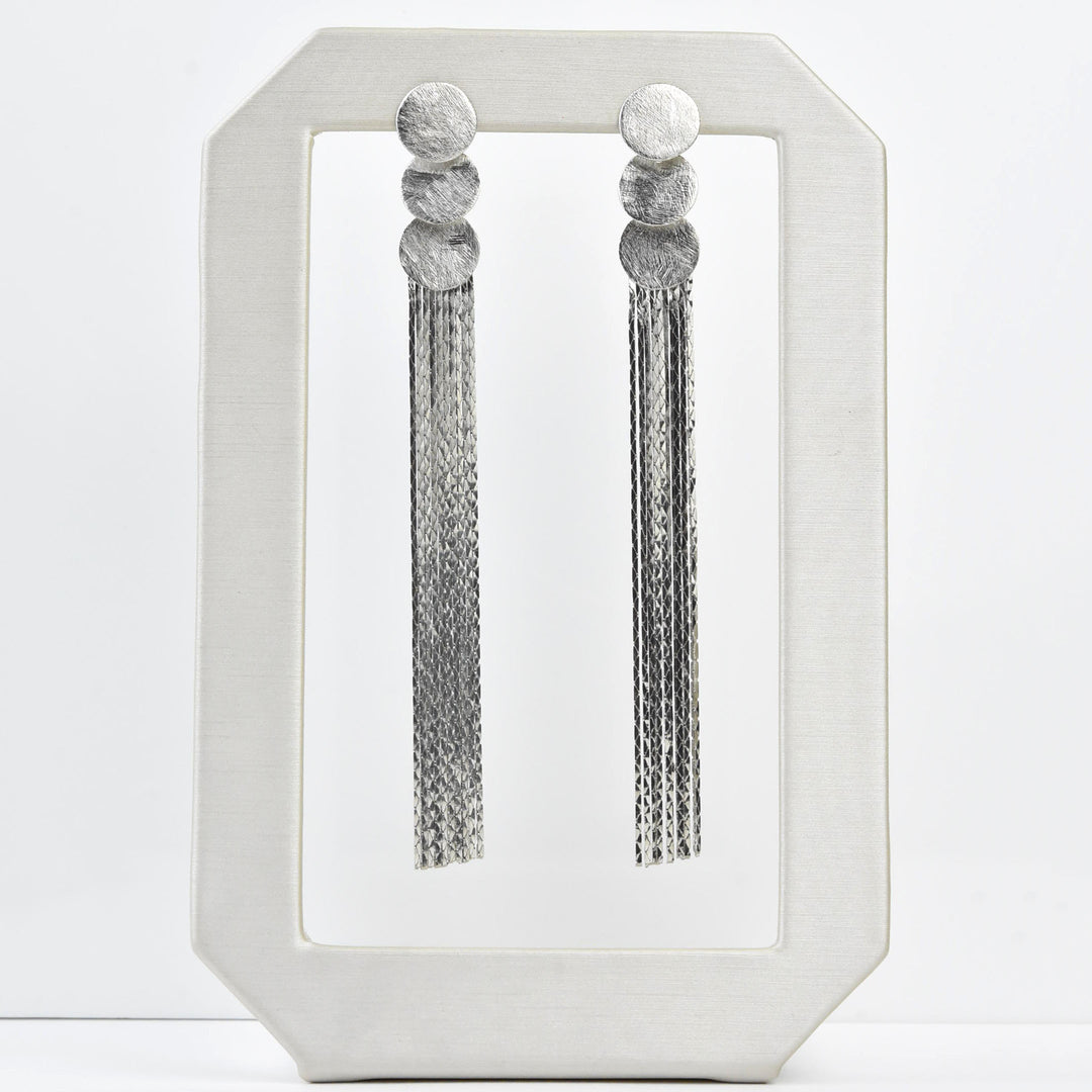 Metallic Tassel Earrings - Goldmakers Fine Jewelry