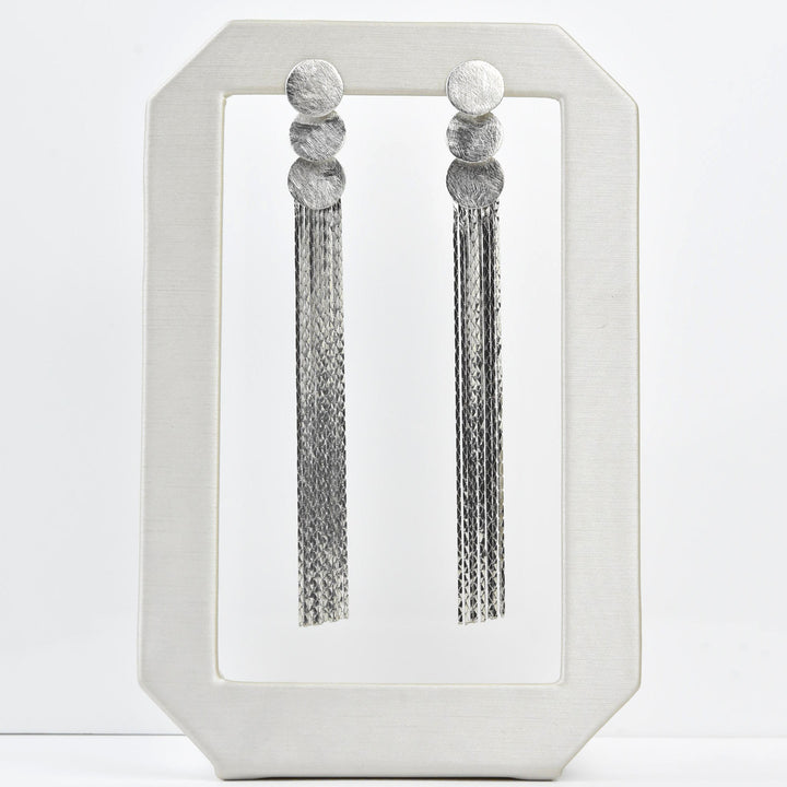 Metallic Tassel Earrings - Goldmakers Fine Jewelry