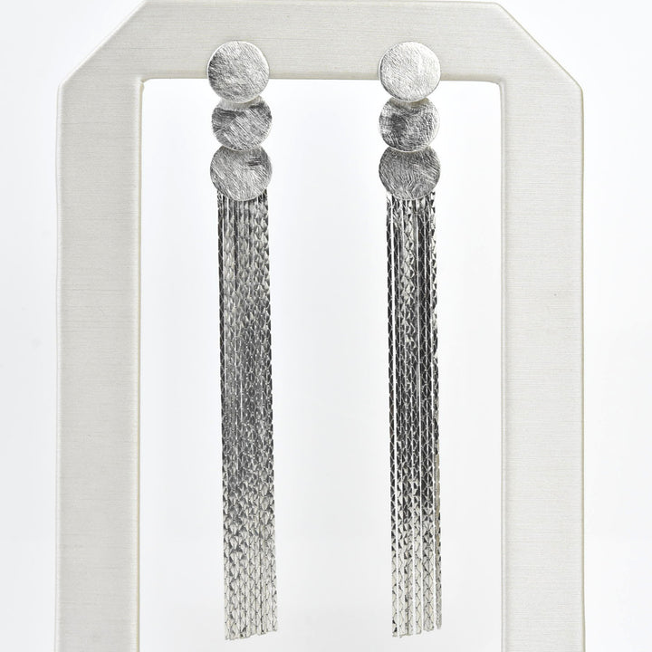 Metallic Tassel Earrings - Goldmakers Fine Jewelry