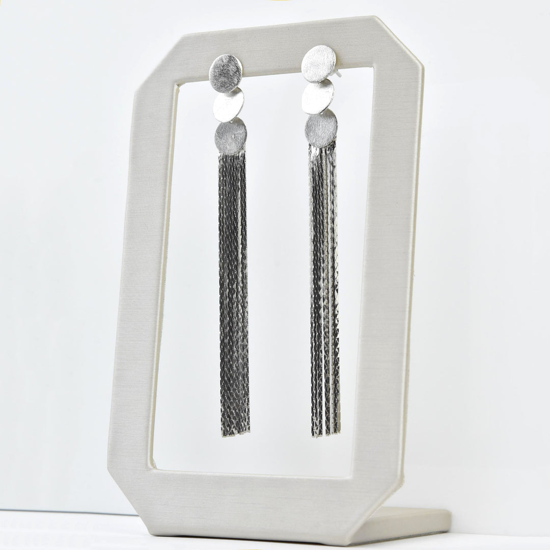 Metallic Tassel Earrings - Goldmakers Fine Jewelry