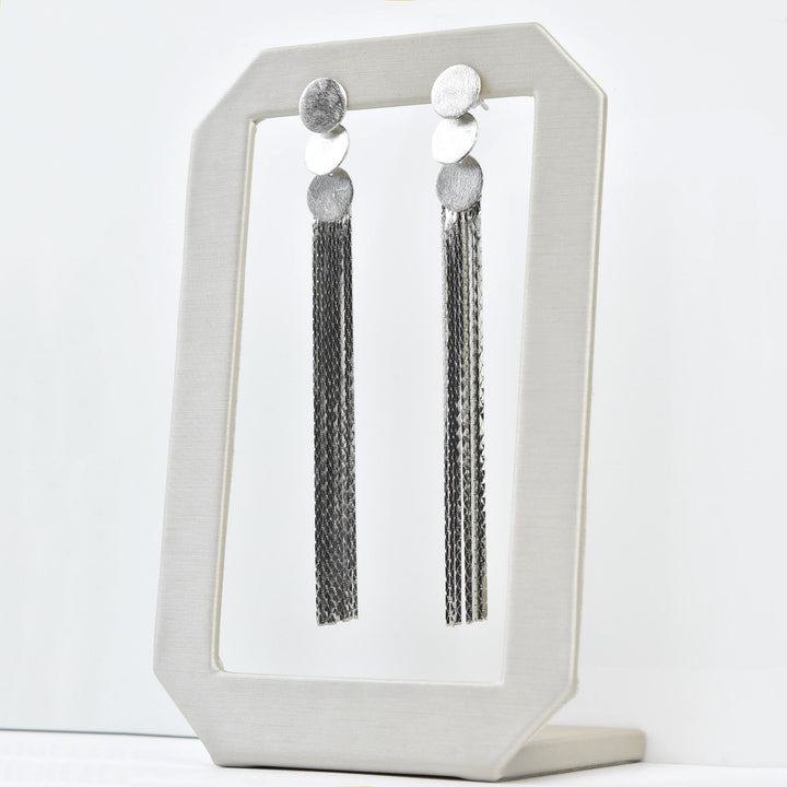 Metallic Tassel Earrings - Goldmakers Fine Jewelry