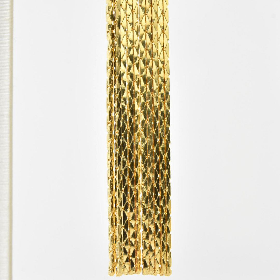 Metallic Tassel Earrings - Goldmakers Fine Jewelry