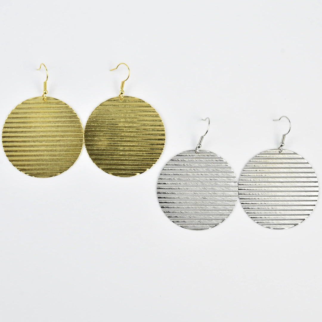 Ripple Circle Earring - Goldmakers Fine Jewelry