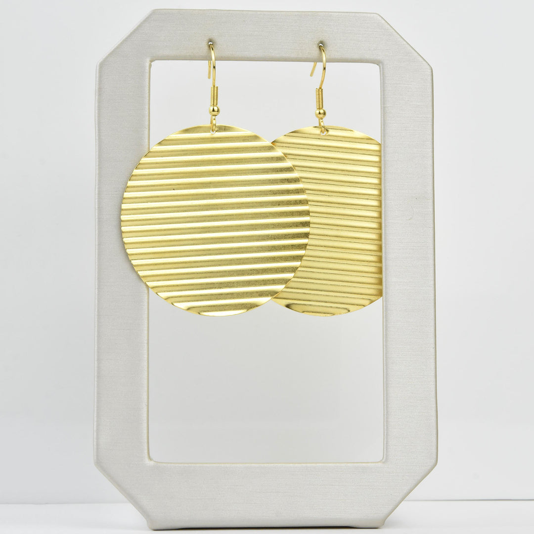 Ripple Circle Earring - Goldmakers Fine Jewelry