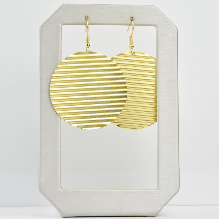 Ripple Circle Earring - Goldmakers Fine Jewelry