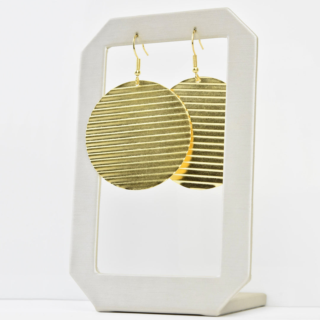 Ripple Circle Earring - Goldmakers Fine Jewelry