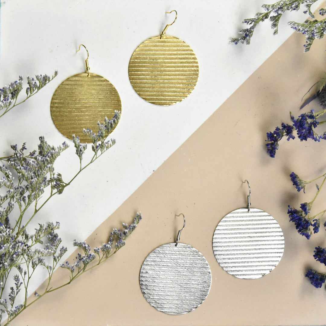 Ripple Circle Earring - Goldmakers Fine Jewelry