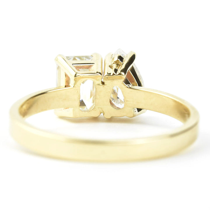 Moissanite Moi et Toi Engagement Ring - Goldmakers Fine Jewelry