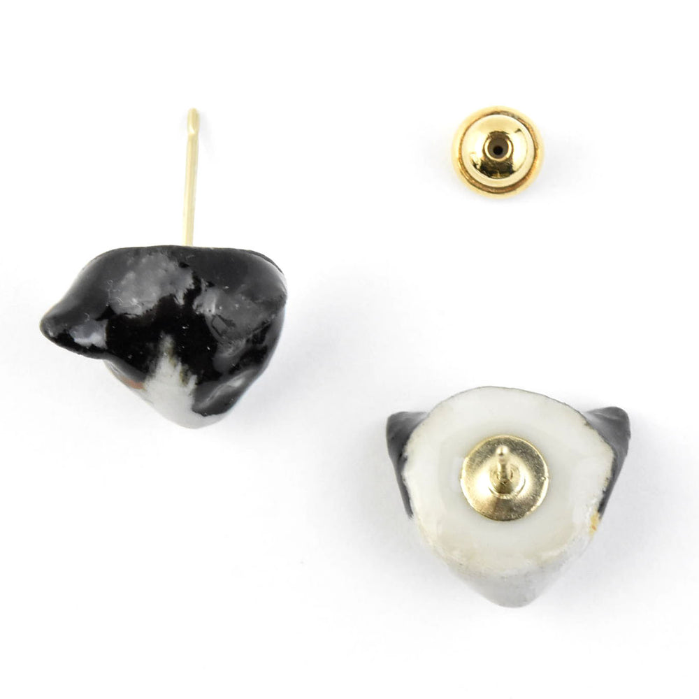Calico Kitty Post Earrings - Goldmakers Fine Jewelry