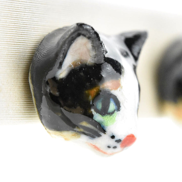 Calico Kitty Post Earrings - Goldmakers Fine Jewelry
